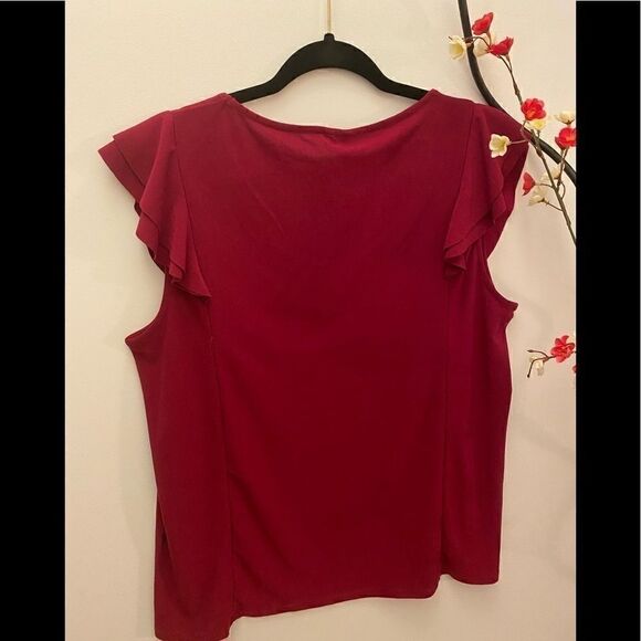 Love Scarlett red ruffles blouse size extra large - Picture 9 of 9
